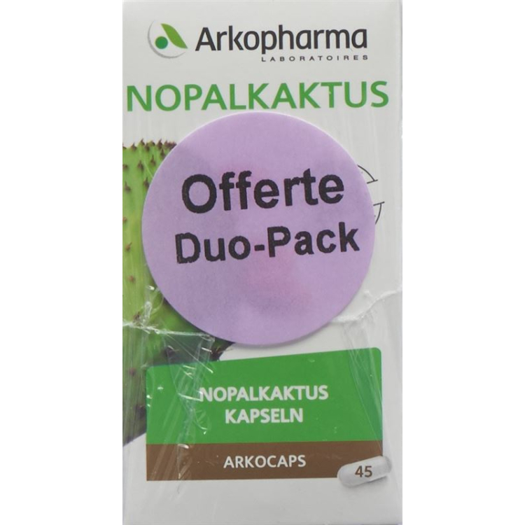 Arkocaps nopal kaktuso kapsulės daržovių duetas 2 x 45 vnt