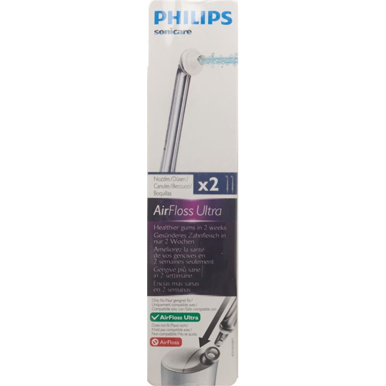 Philips Sonicare Airfloss Ultra dyser HX8032/07 2 stk