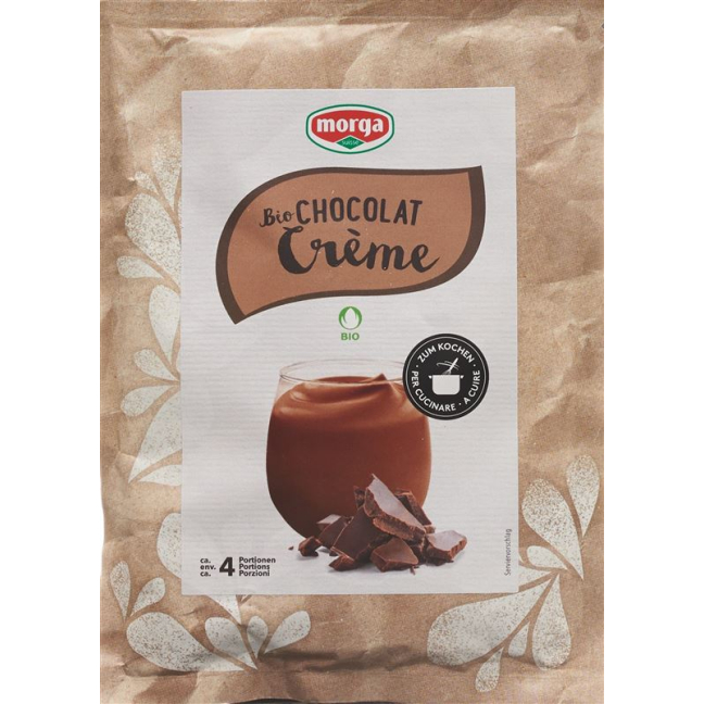 Morga Organic Cream Plv Chocolat Bag 90 g