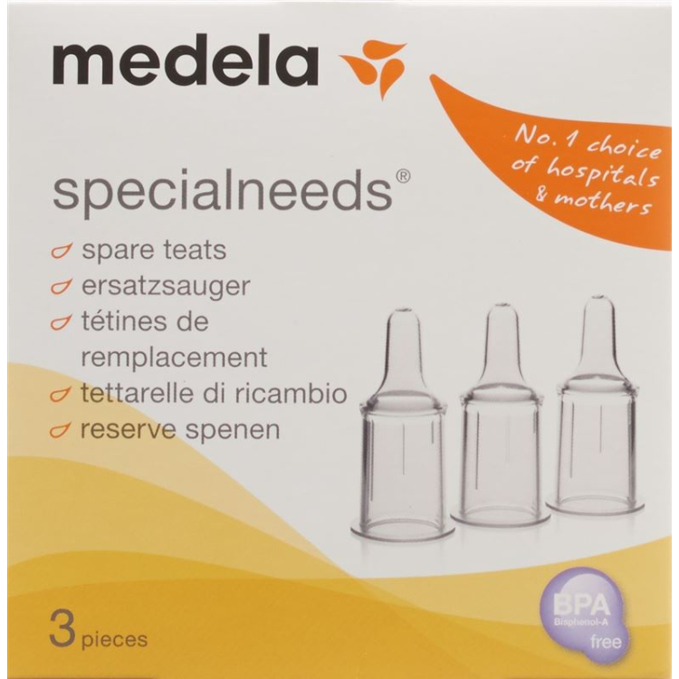 Medela replacement teats for Special Needs 3 pcs