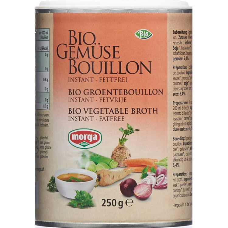 Morga Gemüse Bouillon fettfrei Bio Ds 250 q