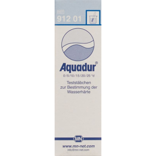 Aquadur ջրի կարծրության ստուգման ձողիկներ 0°d-25°d 100 հատ
