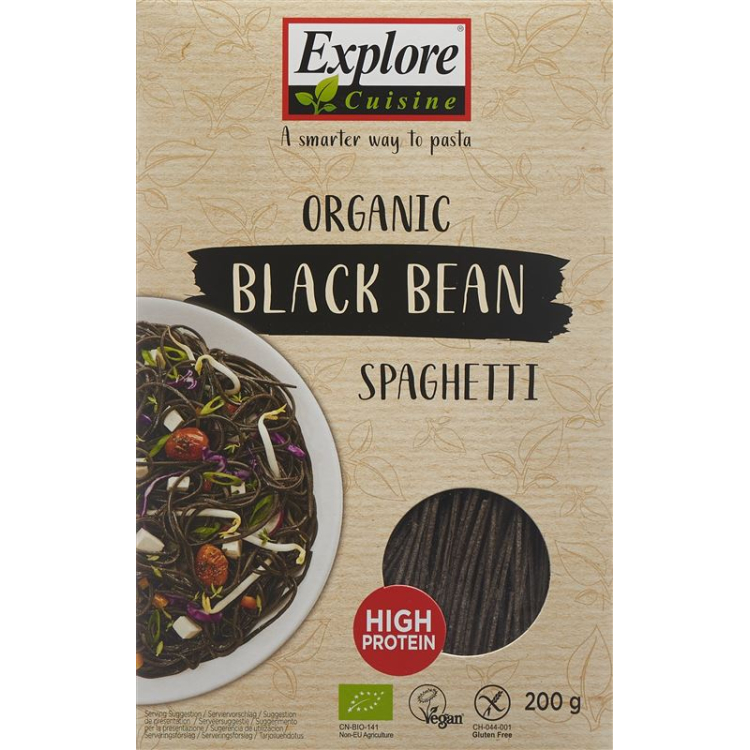 Explore Cuisine Spaghetti aus Schwarzen Bohnen Bio 200 g