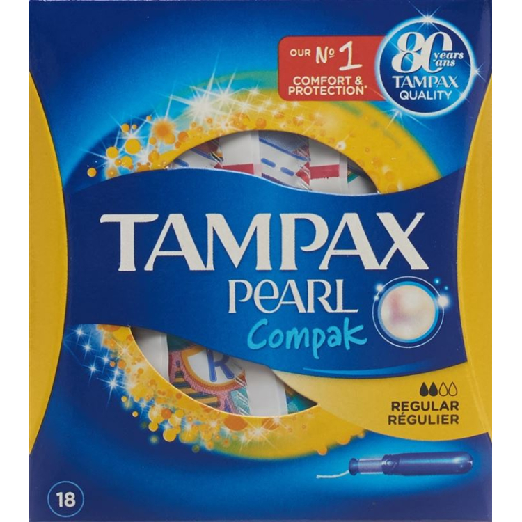 Tampax Tampons Compak Pearl Regular 18 st