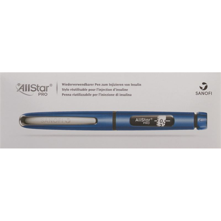 AllStar Pro Lantus/Apidra/Insuman Insulin Pen Blue