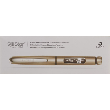 AllStar Pro Lantus/Apidra/Insuman Insulin Pen Silver