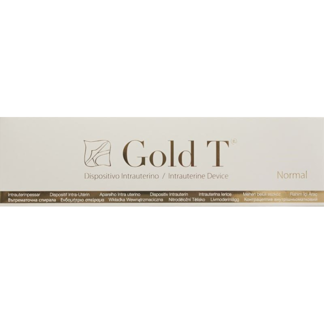 Gold T intrauterine device