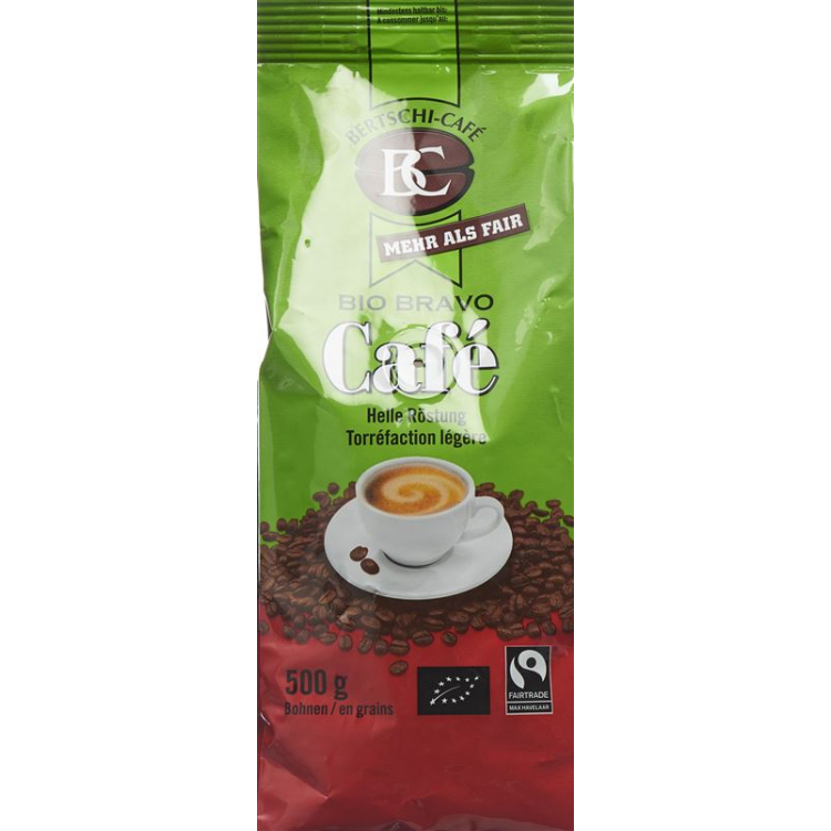 BC Cafe Bio Bravo kavos pupelės sveikos 500 g