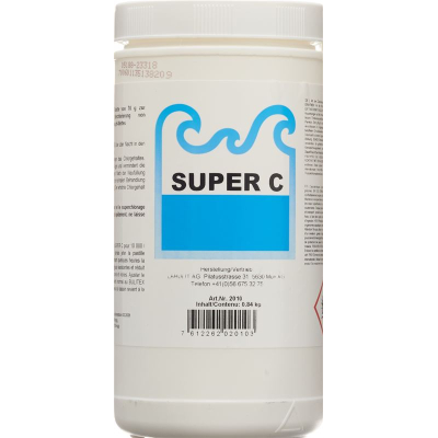 Super c xlorli zarba tabletkalari 70g 12 dona