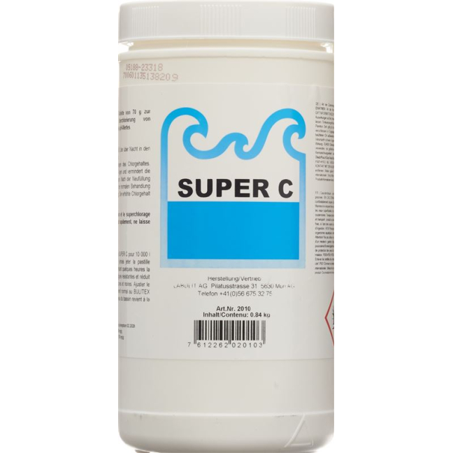 Super C xlorli zarba tabletkalari 70g 12 dona