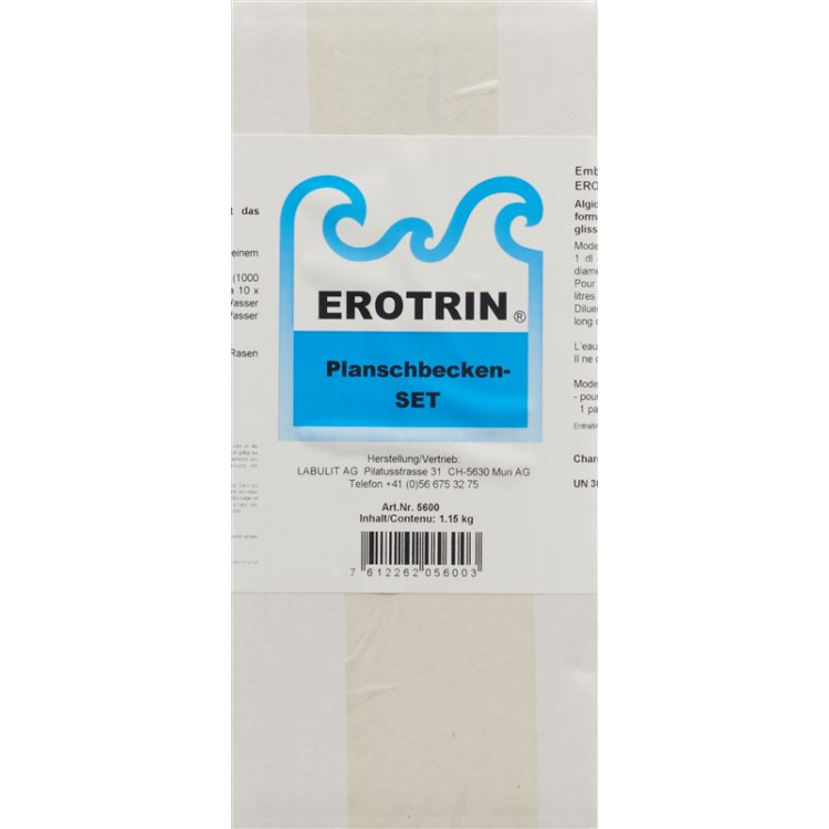 EROTRIN pancsoló medence szett alga/klór ellen 1,2 kg