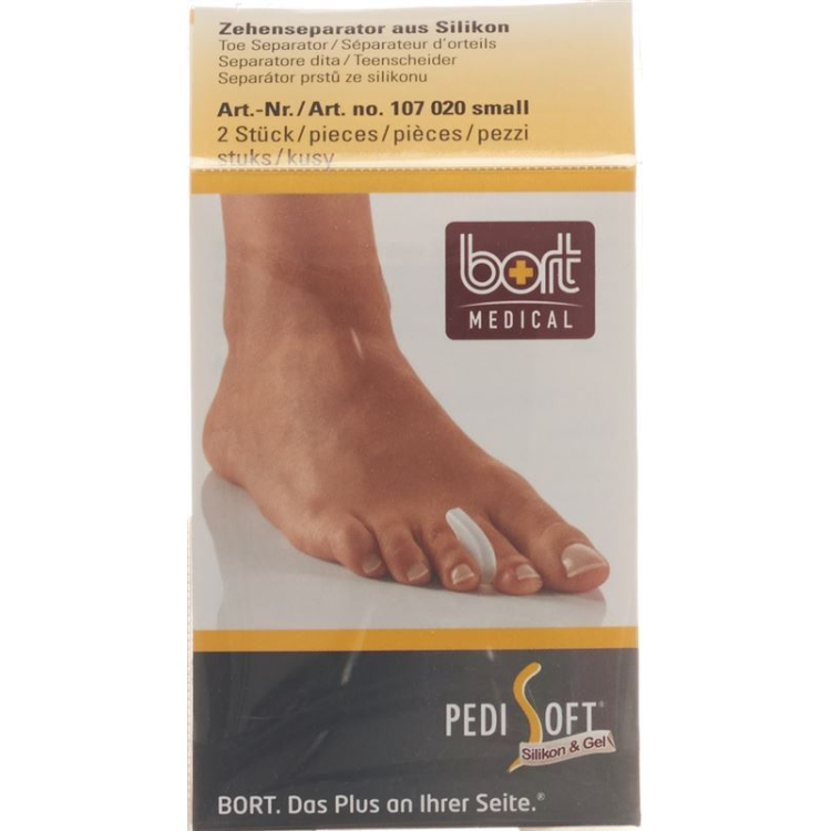 BORT PEDISOFT Zehenseparator S – Correct Toe Alignment, Relieve Discomfort