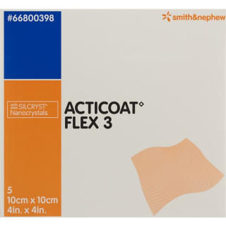 Acticoat Flex 3 ჭრილობის სახვევი 10x10 სმ 12 ც