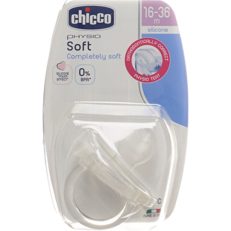 Chicco Physiological pacifier GOMMOTTO silicone maxi 16-36m DE / FR