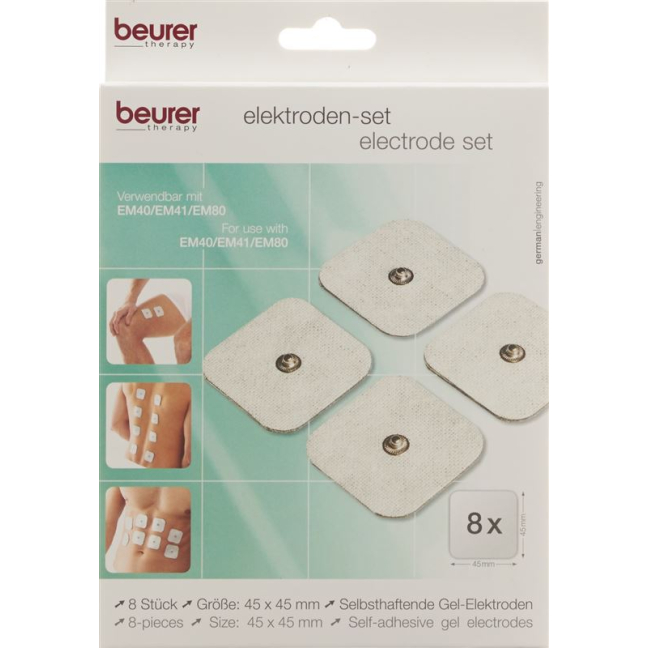 Beurer TENS electrodes standard 45x45mm 8 pieces buy online
