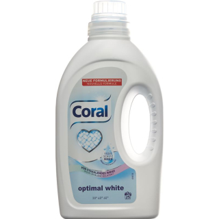 Coral Optimal White 25 washes bottle 1.25 lt