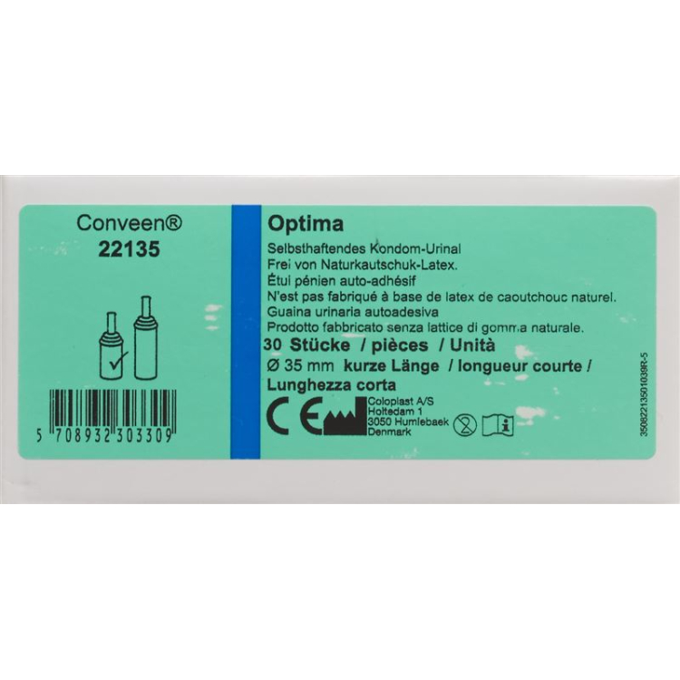 CONVEEN OPTIMA бэлгэвч шээс өөрөө 35мм/5см 30 ширхэг