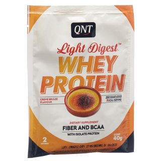 QNT Light Digest Whey Protein Crème Brûlée Bag 40 g