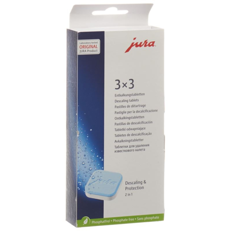 Jura pack de pastillas descalcificadoras para 3 descalcificadores