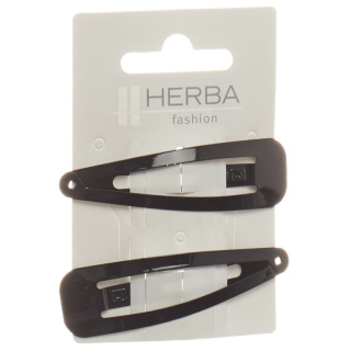 Зажимы Herba 6,8 см черные 2 шт.