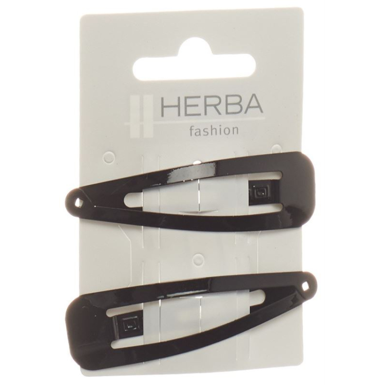 Herba Clips 6,8 см қара 2 дана