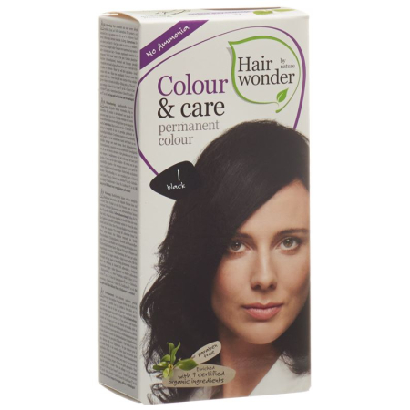 Henna Hair Wonder Color & Care 1 svart