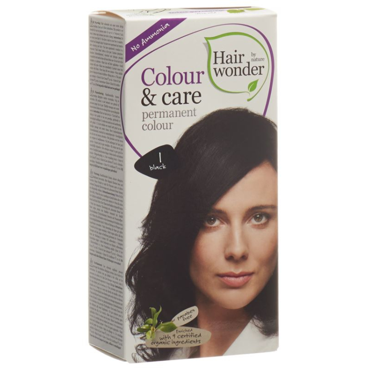 Henna Haarwonder Kleur & Verzorging 1 zwart