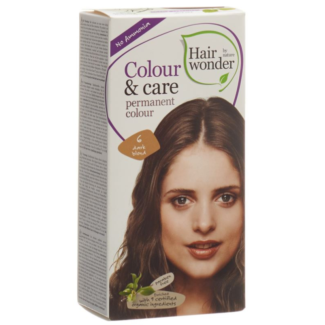 HENNA Hairwonder Color & Care 6 ciemny blond
