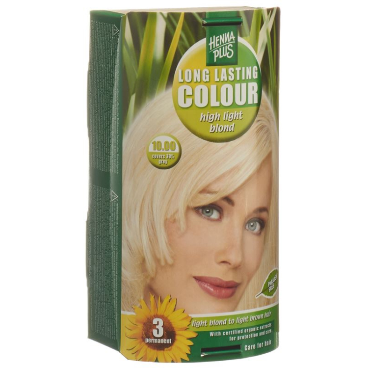 HENNA PLUS dolgotrajna barva 10,00 svetlo svetlo blond