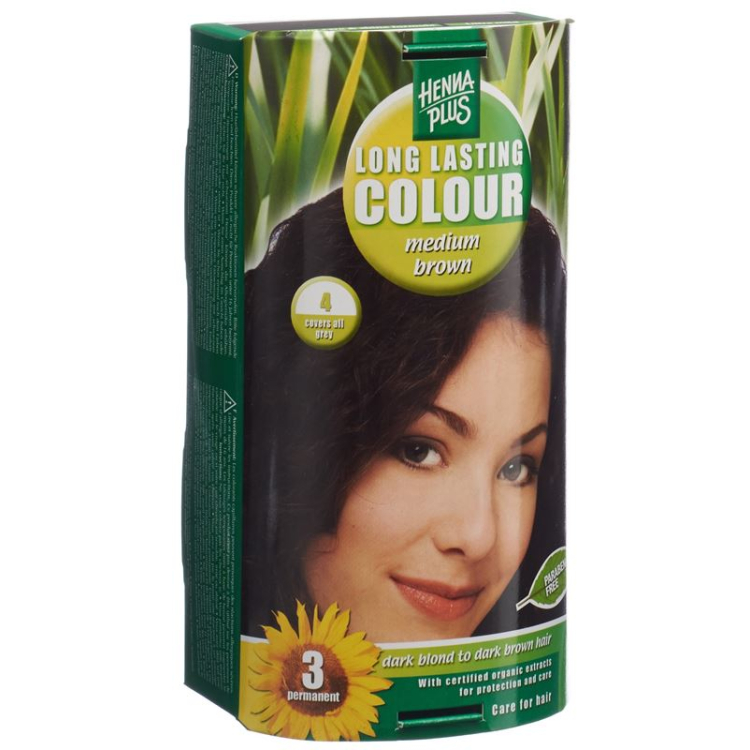 Henna Plus Langdurige Kleur middenbruin 4