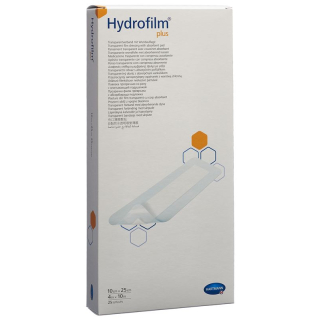 Hydrofilm PLUS medicazione impermeabile per ferite 10x25 cm sterile 25 pz