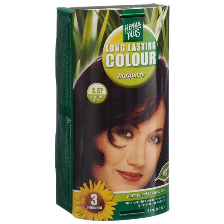 HENNA PLUS Long Last Color 3,67 bordo