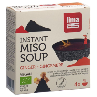 Lima Soupe Miso Instant Gingembre 4 x 15 g