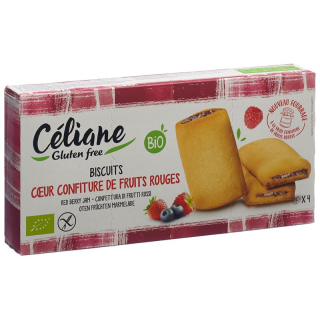 Les Recettes de Céliane biscuits with red fruit filling, gluten-free