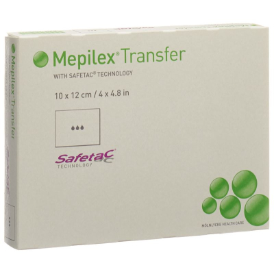 MEPILEX பரிமாற்றம் Safetac Wundauf 10x12cm Sil