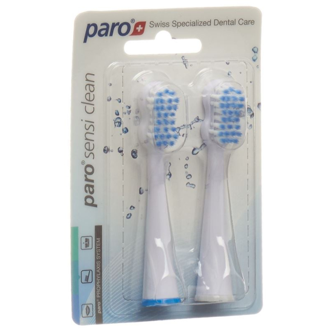 Paro sensi-clean nadomestna zobna ščetka na sonični zobni ščetki 2 kos