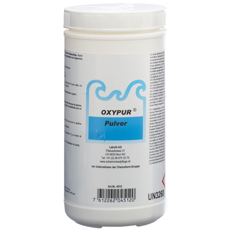 OXYPUR អុកស៊ីសែនសកម្ម Plv 1 គីឡូក្រាម