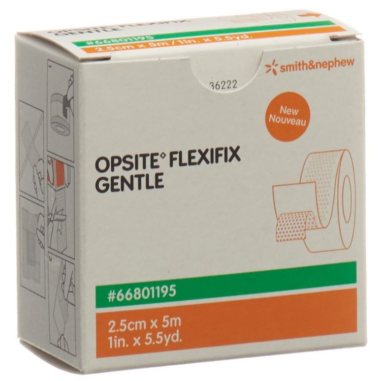 OPSITE FLEXIFIX DELIKATNY bandaż foliowy 2,5cmx5m