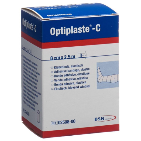 OPTIPLASTE-C kompresinis tvarstis 2,5mx8cm