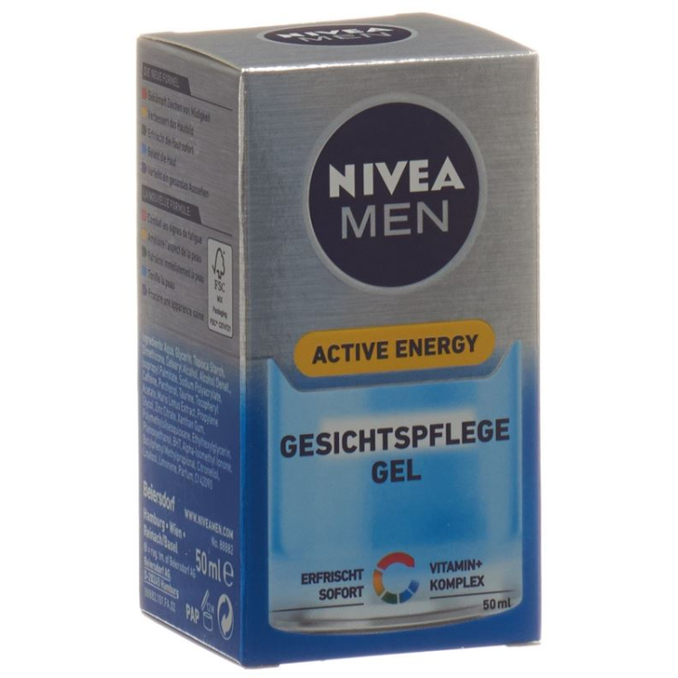 Nivea Men Active Energy Fresh Look Face Gel 50 ml