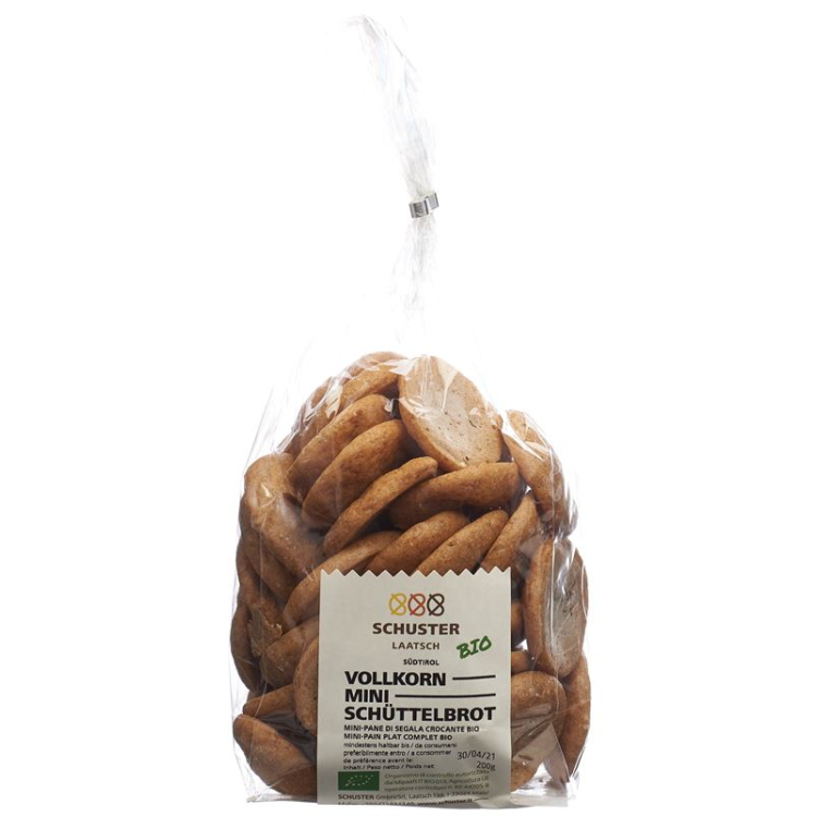 Schuster Schüttelbrot mini whole grain organic 200 g