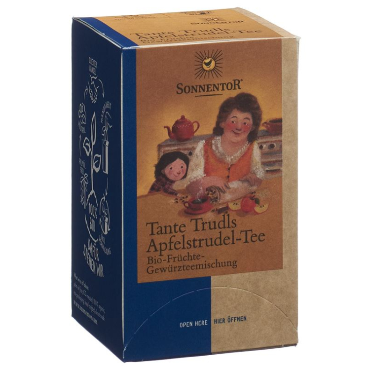 Sonnentor aunt Trudls apple strudel tea Battalion 18 pieces