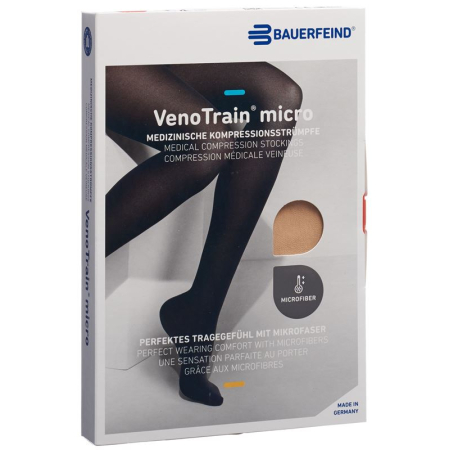 VenoTrain MICRO A-D KKL2 M normal / short open toe cream 1 pair