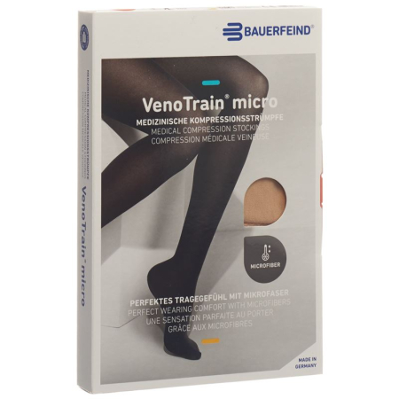 VenoTrain MICRO A-D KKL2 S plus / short open toe cream 1 pair