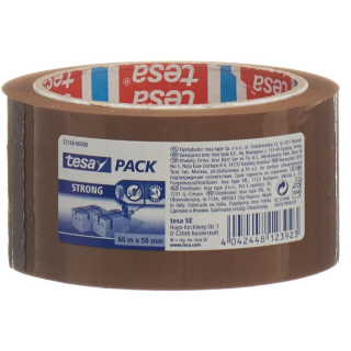 TESA PP packaging tape 66m:50mm brown strong