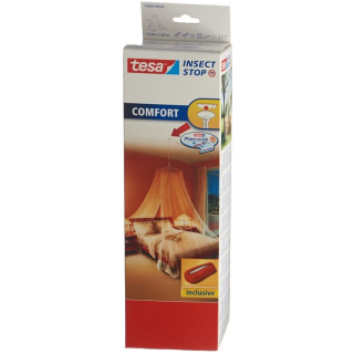 Tesa Comfort fly screen mosquito net with ceiling hooks