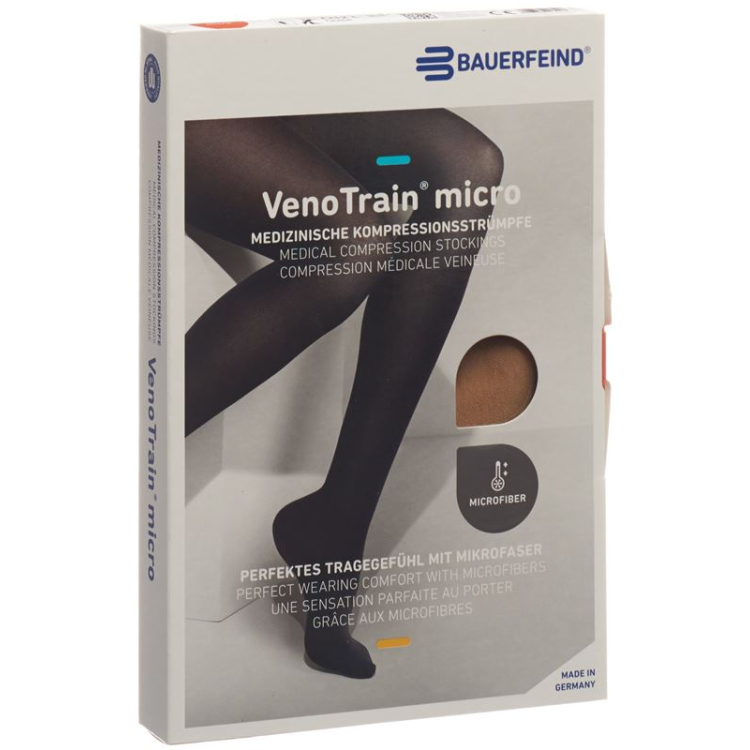 VENOTRAIN MICRO A-D KKL2 XL normal/corto open toe caram