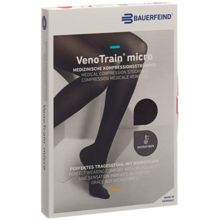 VENOTRAIN MICRO A-D KKL2 S plus/short open toe preto