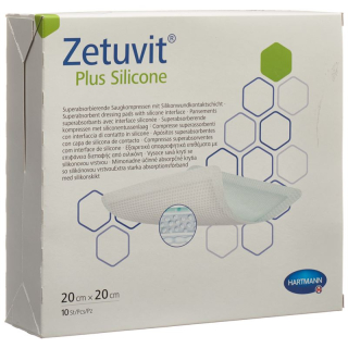 Zetuvit plus silicone 20x20cm 10 pcs