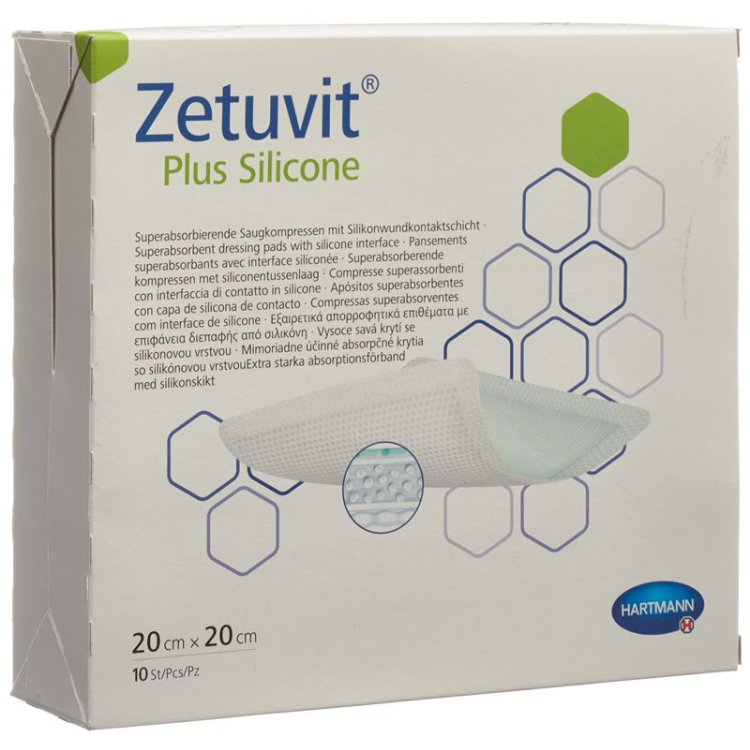 Zetuvit Plus Silicone 20x20cm 10 pcs